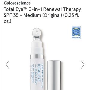 COPY - NEW Colorescience TOTAL EYE 3-IN-1 RENEWAL THERAPY